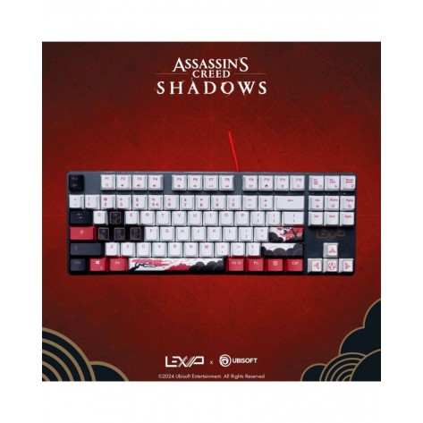 Механична клавиатура Lexip - Assassin's Creed Shadows, red switches, многоцветна