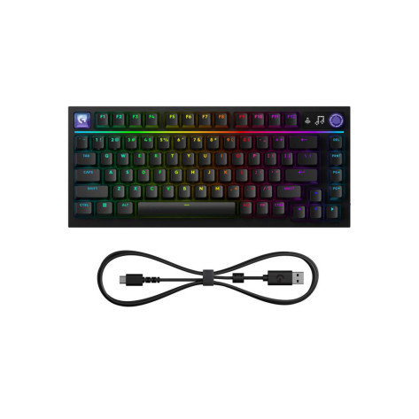 Механична клавиатура Logitech - G316 X 75, Tactile/Linear, RGB, черна