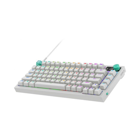 Механична клавиатура Logitech - G316 X 75, Tactile/Linear, RGB, бяла