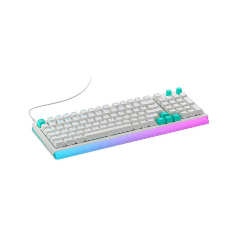 Механична клавиатура Logitech - G512 X 98, Tactile, RGB, бяла