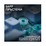 Механична клавиатура Logitech - G512 X 98, Tactile, RGB, бяла