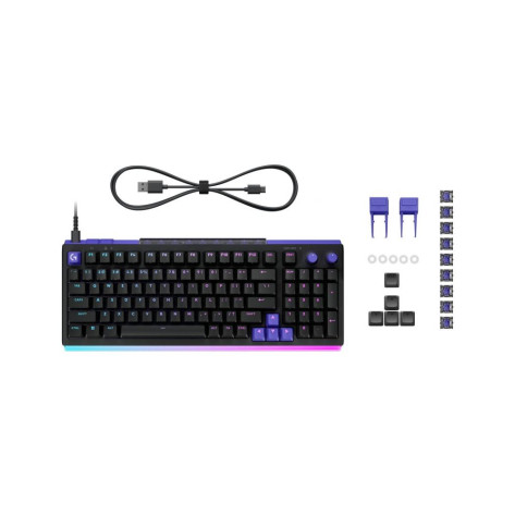 Механична клавиатура Logitech - G512 X 98, Tactile, RGB, черна