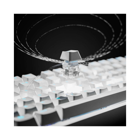 Механична клавиатура Logitech - Pro X2 Rapid, TKL, Custom HE Magnetic, RGB, бяла