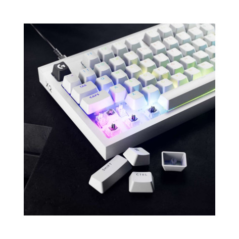 Механична клавиатура Logitech - Pro X2 Rapid, TKL, Custom HE Magnetic, RGB, бяла