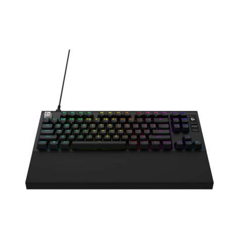 Механична клавиатура Logitech - Pro X2 Rapid, TKL, Custom HE Magnetic, RGB, черна