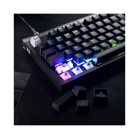 Механична клавиатура Logitech - Pro X2 Rapid, TKL, Custom HE Magnetic, RGB, черна