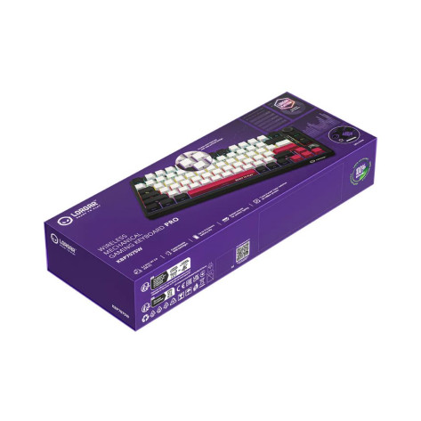 Механична клавиатура Lorgar - KBP7075W, безжична, Linear, RGB, черна/червена