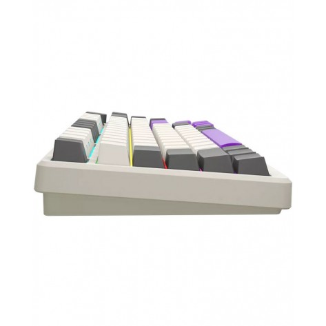 Механична клавиатура Lorgar - KBP7075W, безжична, Linear, RGB, бежова