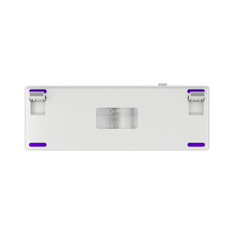 Механична клавиатура Lorgar - KBP70MW Mini, безжична, Linear, RGB, бяла/лилава