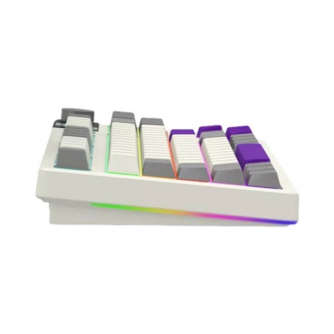 Механична клавиатура Lorgar - KBP70TKLW, безжична, Linear, RGB, бежова