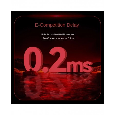 Механична клавиатура Madlions - Fire 68 Pro 8K, Linear, RGB, черна