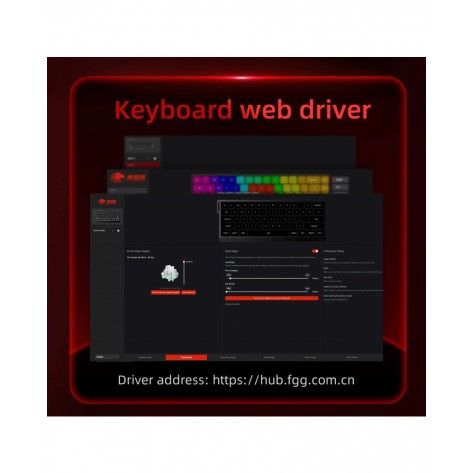 Механична клавиатура Madlions - Fire 68 Pro 8K, Linear, RGB, черна