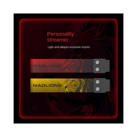 Механична клавиатура Madlions – MAD 68 HE V2, Amber Pro, черна