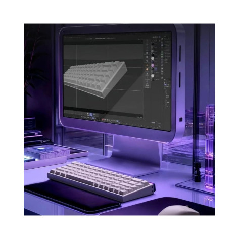 Механична клавиатура Madlions – NANO 68, Linear, RGB, бяла