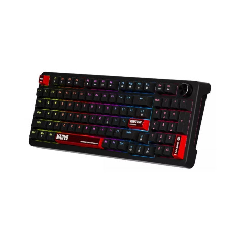 Механична клавиатура Marvo - Arma 98 KG937, TNT Peach Linear, 98%, RGB, черна