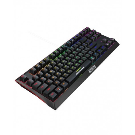 Механична клавиатура Marvo - KG953G TKL, Blue, RGB, черна