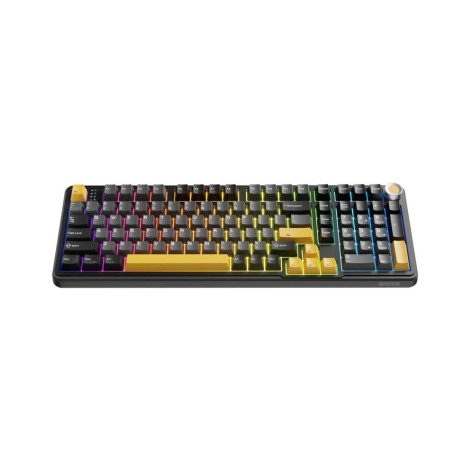 Механична клавиатура Marvo - Titan 98, Banana Crystal, RGB, черна