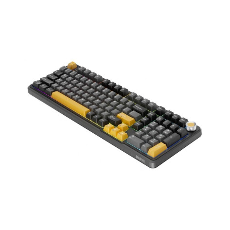 Механична клавиатура Marvo - Titan 98, Banana Crystal, RGB, черна