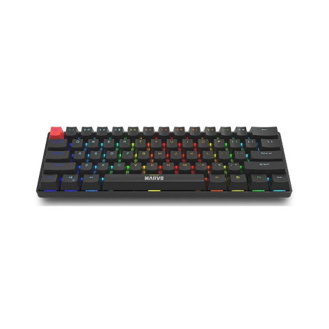 Механична клавиатура Marvo – Saber 61, ZDZ Red, RGB, черна