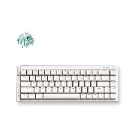 Механична клавиатура MCHOSE - Ace 68 Air, Mount Tai Magnetic Switch GT, RGB, бяла
