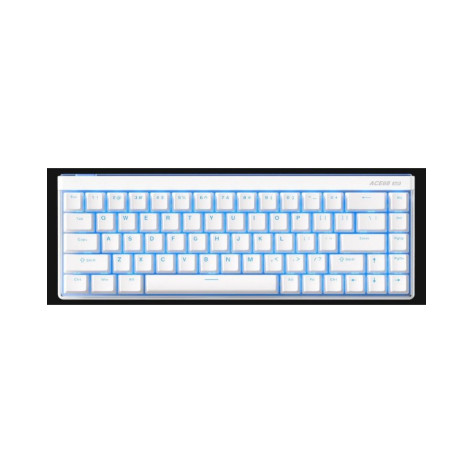 Механична клавиатура MCHOSE - Ace 68 Air, Mount Tai Magnetic Switch GT, RGB, бяла