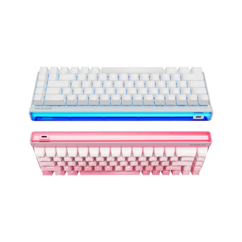 Механична клавиатура MCHOSE - Ace 68 Air, Mount Tai Magnetic Switch GT, RGB, бяла