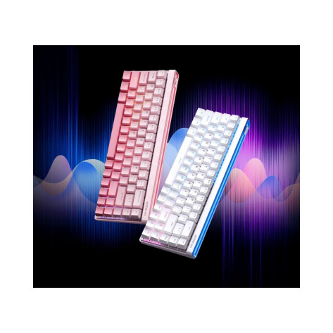 Механична клавиатура MCHOSE - Ace 68 Air, Mount Tai Magnetic Switch GT, RGB, бяла