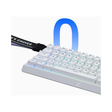 Механична клавиатура MCHOSE - Ace 68, Ice Blue Magnetic Switch, RGB, бяла