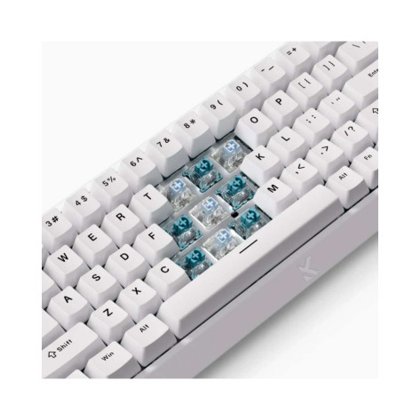 Механична клавиатура MCHOSE - Ace 68, Ice Blue Magnetic Switch, RGB, бяла