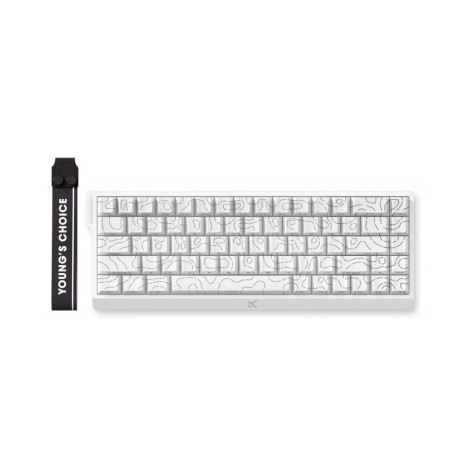 Механична клавиатура MCHOSE - Ace 68, Ice Rhino Magnetic Switch, RGB, бяла