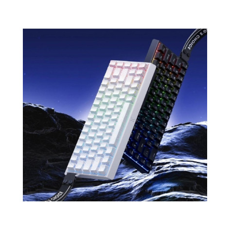 Механична клавиатура MCHOSE - Ace 68, Ice Rhino Magnetic Switch, RGB, бяла