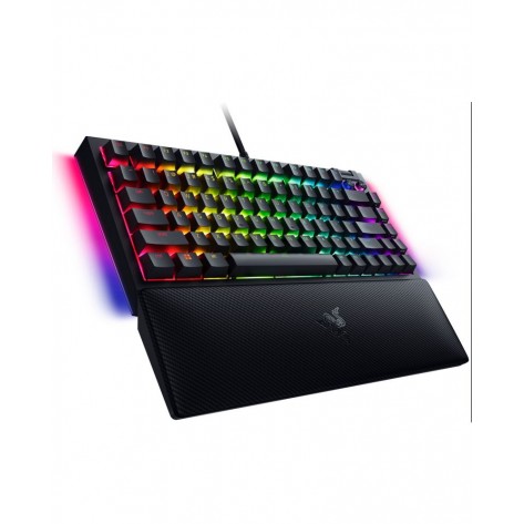 Механична клавиатура Razer - BlackWidow V4 75, ISO, Orange, RGB, черна