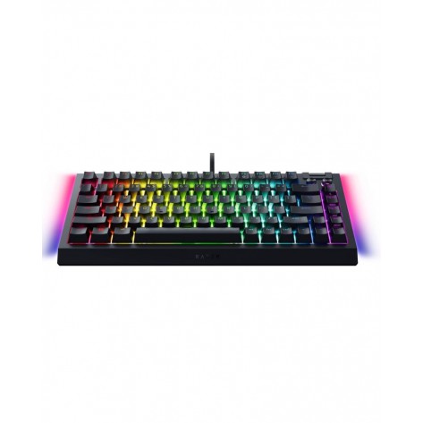 Механична клавиатура Razer - BlackWidow V4 75, ISO, Orange, RGB, черна