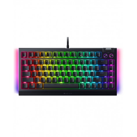 Механична клавиатура Razer - BlackWidow V4 75, Orange, RGB, черна