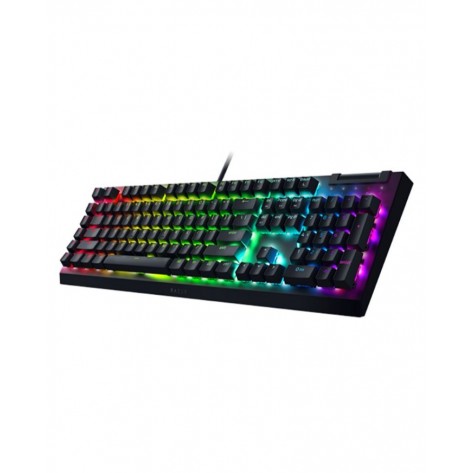 Механична клавиатура Razer - BlackWidow V4 X, Yellow, RGB, черна