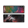 Механична клавиатура Redragon - Artemis Pro Anime AK K719AK-RGB-PRO, безжична, Redragon Yellow, RGB, черна