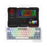 Механична клавиатура Redragon - Fizz Pro K616, безжична, Red, бяла/сива