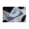 Механична клавиатура Redragon - Fizz Pro K616, безжична, Red, бяла/сива