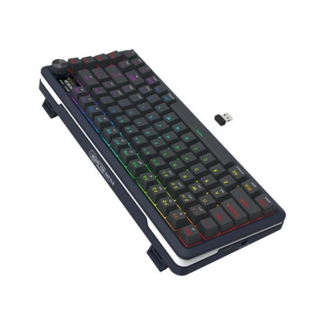 Механична клавиатура Redragon - Flekact Pro K708-RGB-PRO, безжична, RGB, черна