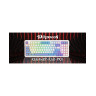 Механична клавиатура Redragon - Gloria Pro, безжична, Redragon Orange, RGB, бяла