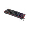 Механична клавиатура Redragon - K617 Fizz, Red Linear, RGB, 60%, черна