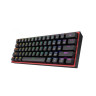 Механична клавиатура Redragon - K617 Fizz, Red Linear, RGB, 60%, черна