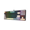 Механична клавиатура Redragon - Kumara K552LGY, Outemu Red, RGB, черна/сива