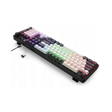 Механична клавиатура Redragon - Wyvern K761WB-RGB-PRO, безжична, Manbo Linear Switch, RGB, черна
