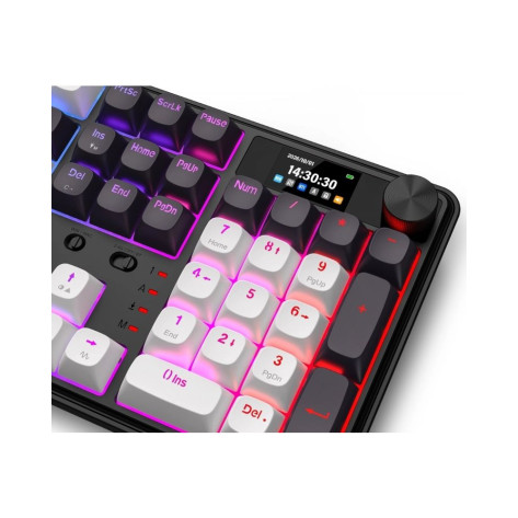 Механична клавиатура Redragon - Wyvern K761WB-RGB-PRO, безжична, Manbo Linear Switch, RGB, черна