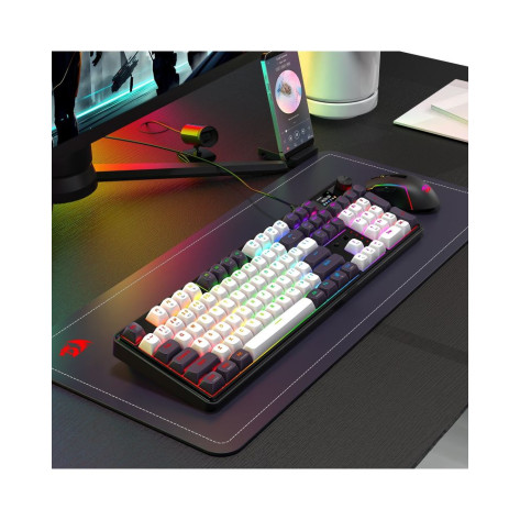 Механична клавиатура Redragon - Wyvern K761WB-RGB-PRO, безжична, Manbo Linear Switch, RGB, черна