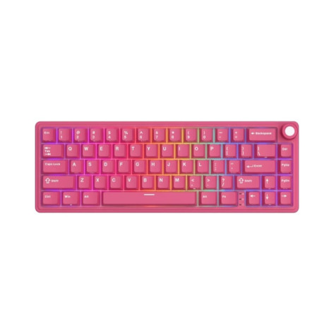 Механична клавиатура Royal Kludge - R65 Berry Red, Cream Switch, RGB, Berry Red