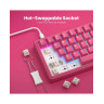 Механична клавиатура Royal Kludge - R65 Berry Red, Cream Switch, RGB, Berry Red