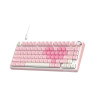 Механична клавиатура Royal Kludge - R75 Pink Melody, Cream Switch, RGB, розова