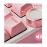 Механична клавиатура Royal Kludge - R75 Pink Melody, Cream Switch, RGB, розова